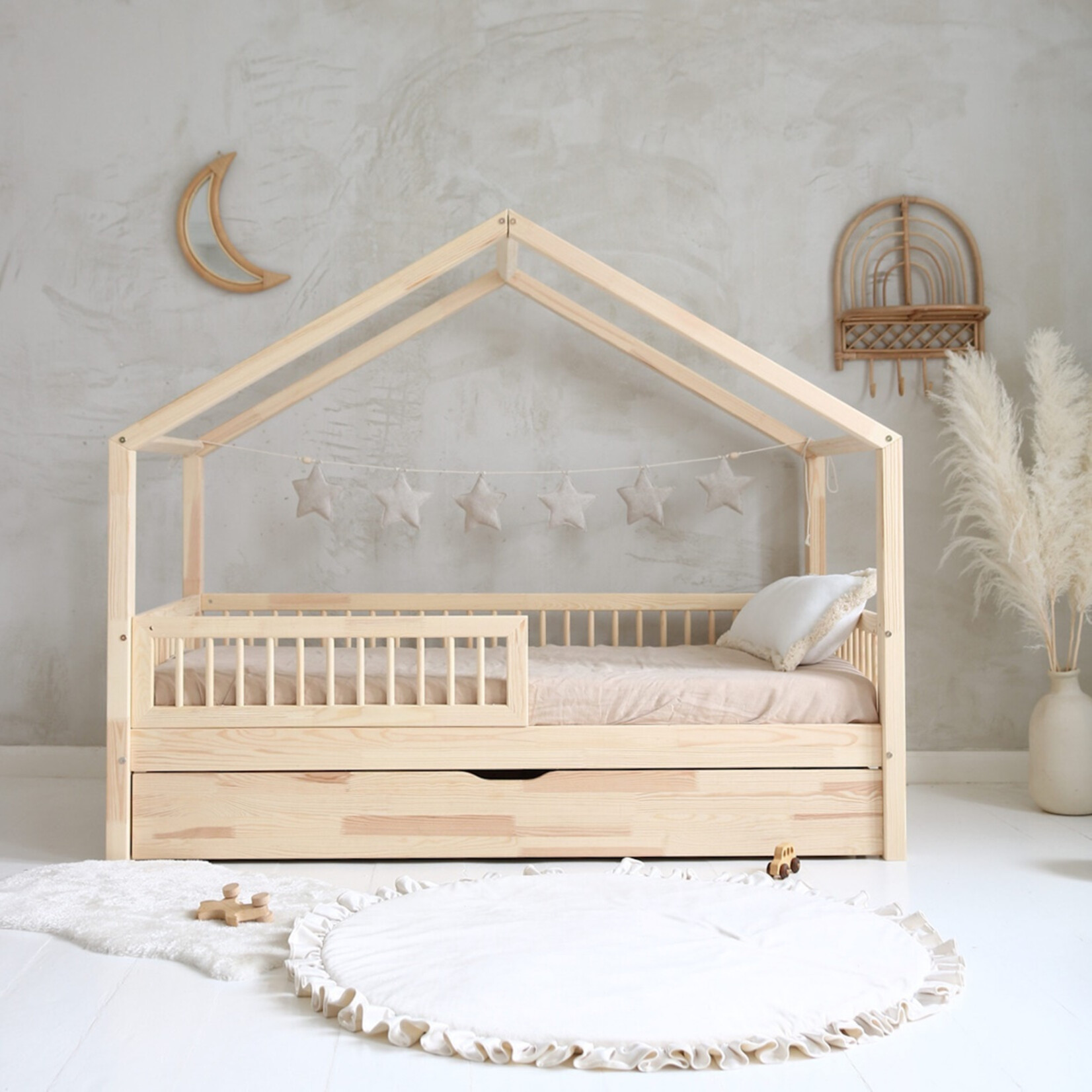 Luletto Houten Bedhuis Plus  met slaaplade - configuratie