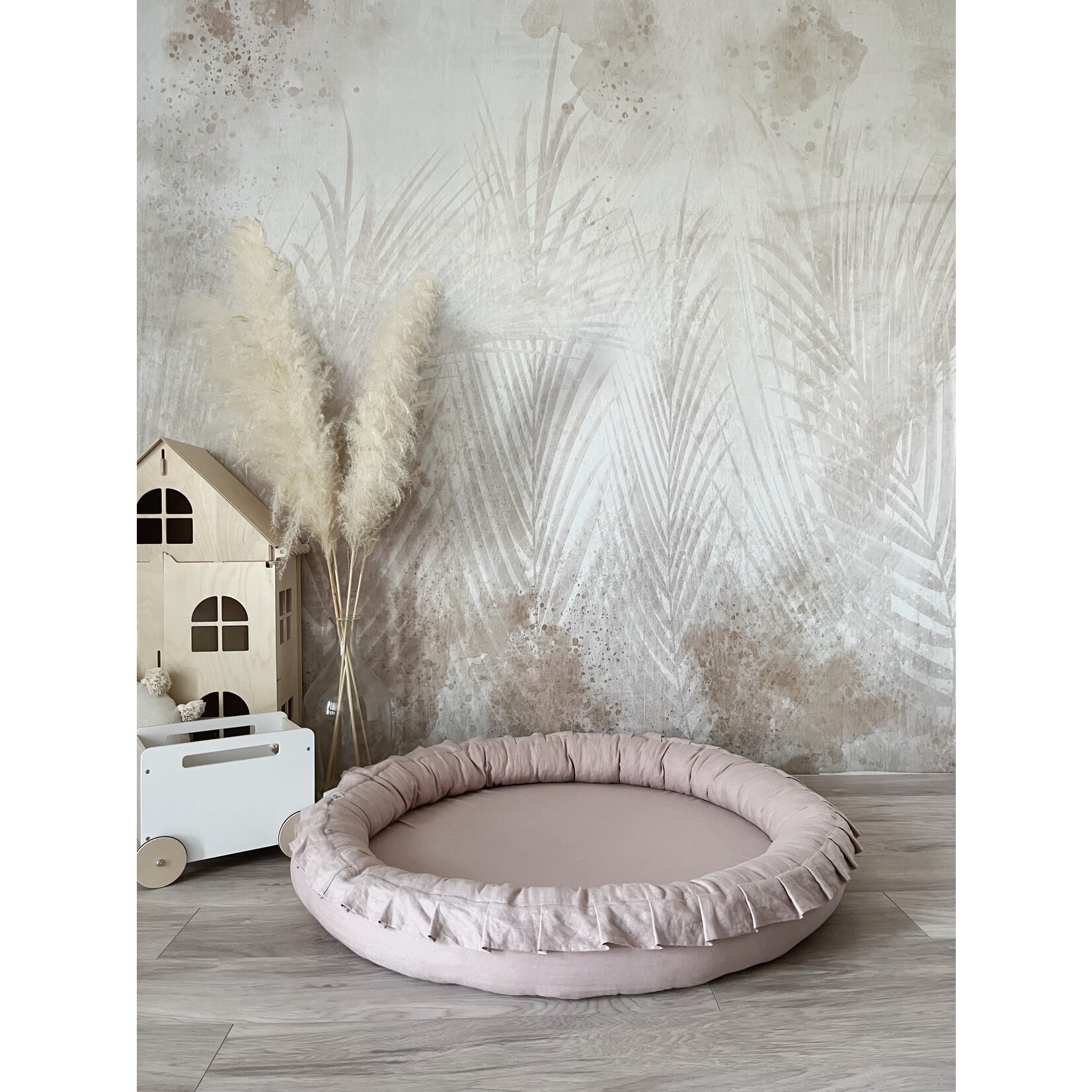 moje. Linnen Speelmat - Powder Pink