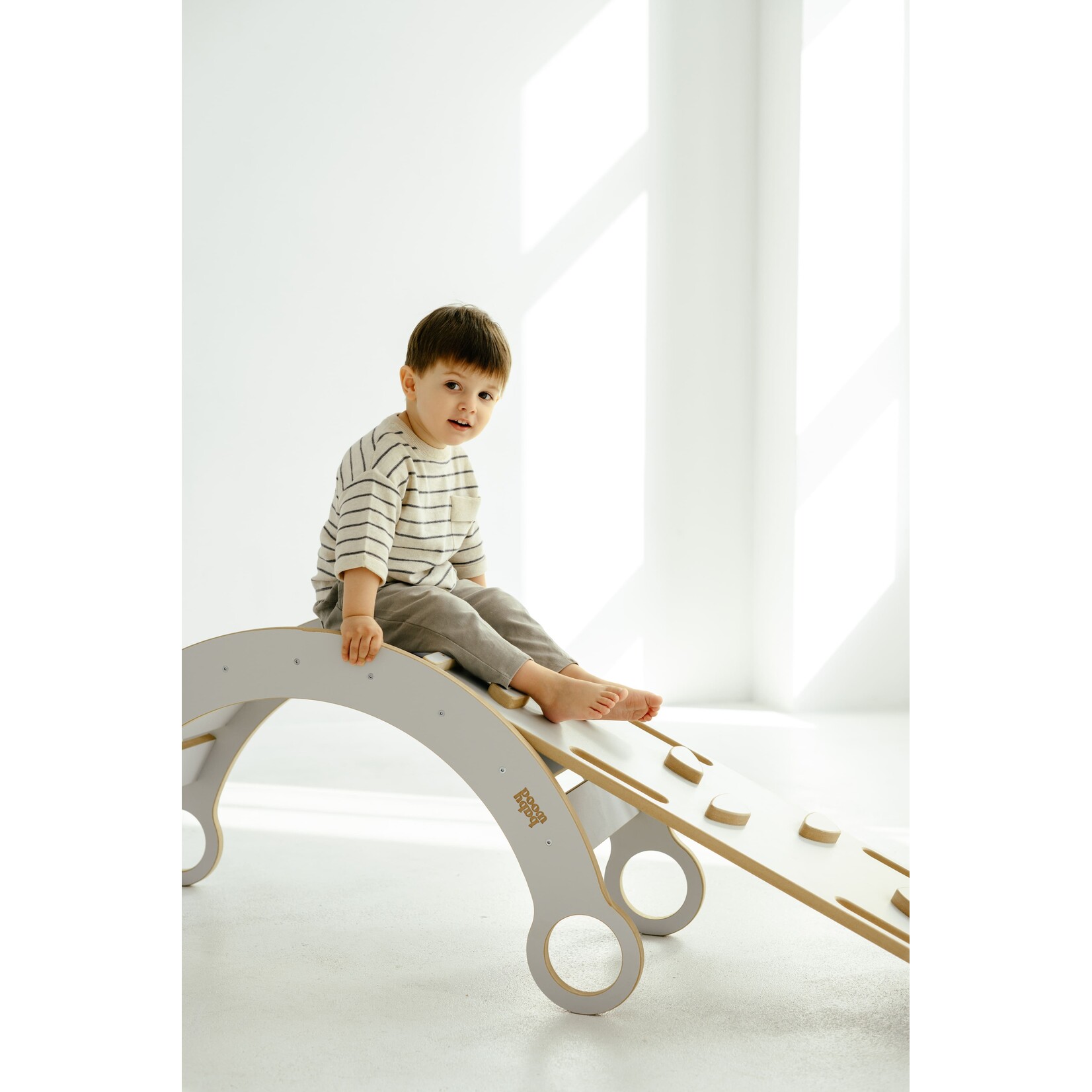 BabyWood Klimplank  voor houten klimboog – Glijbaan & Klimwand