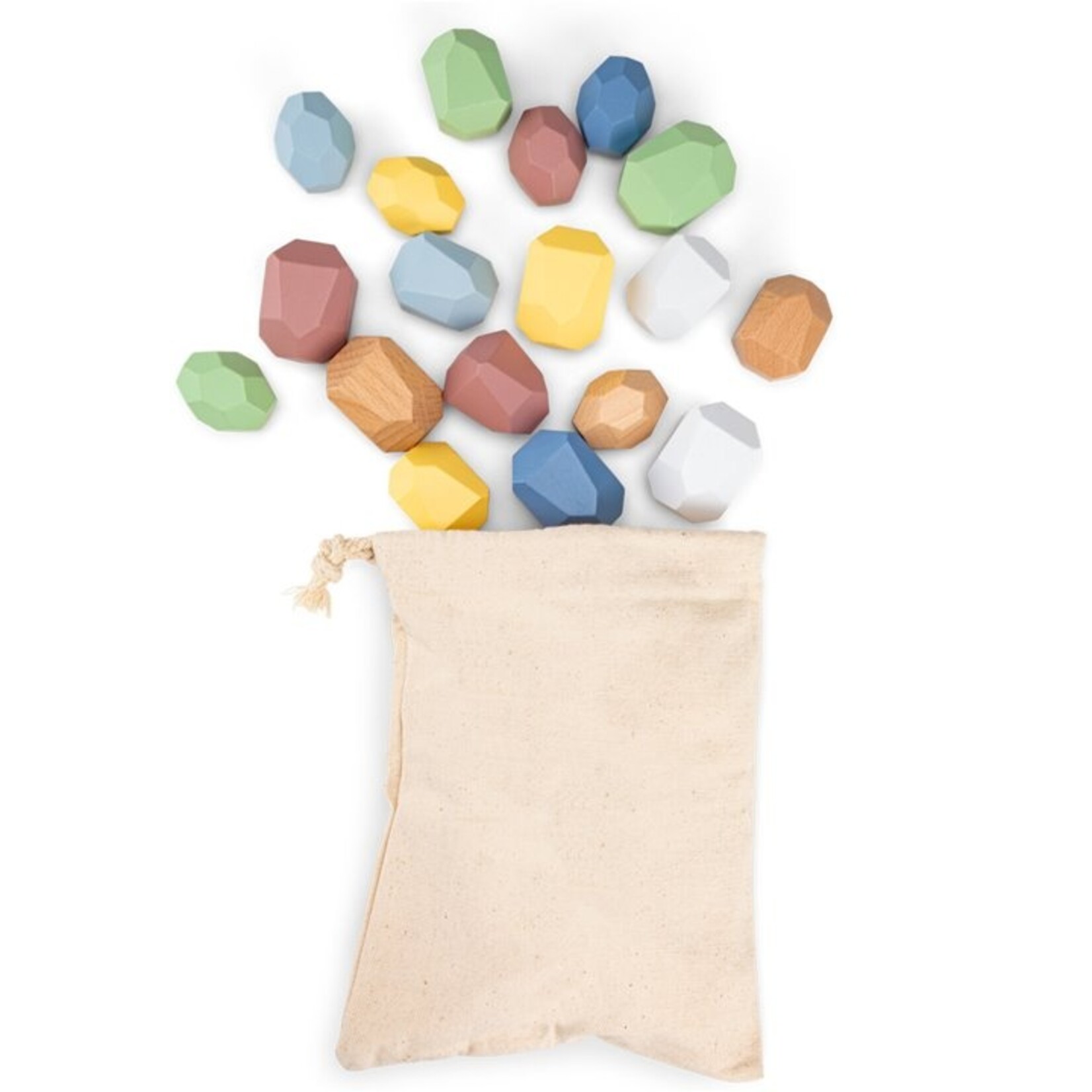 New Classic Toys Houten Balansblokken Stones - 18 delen