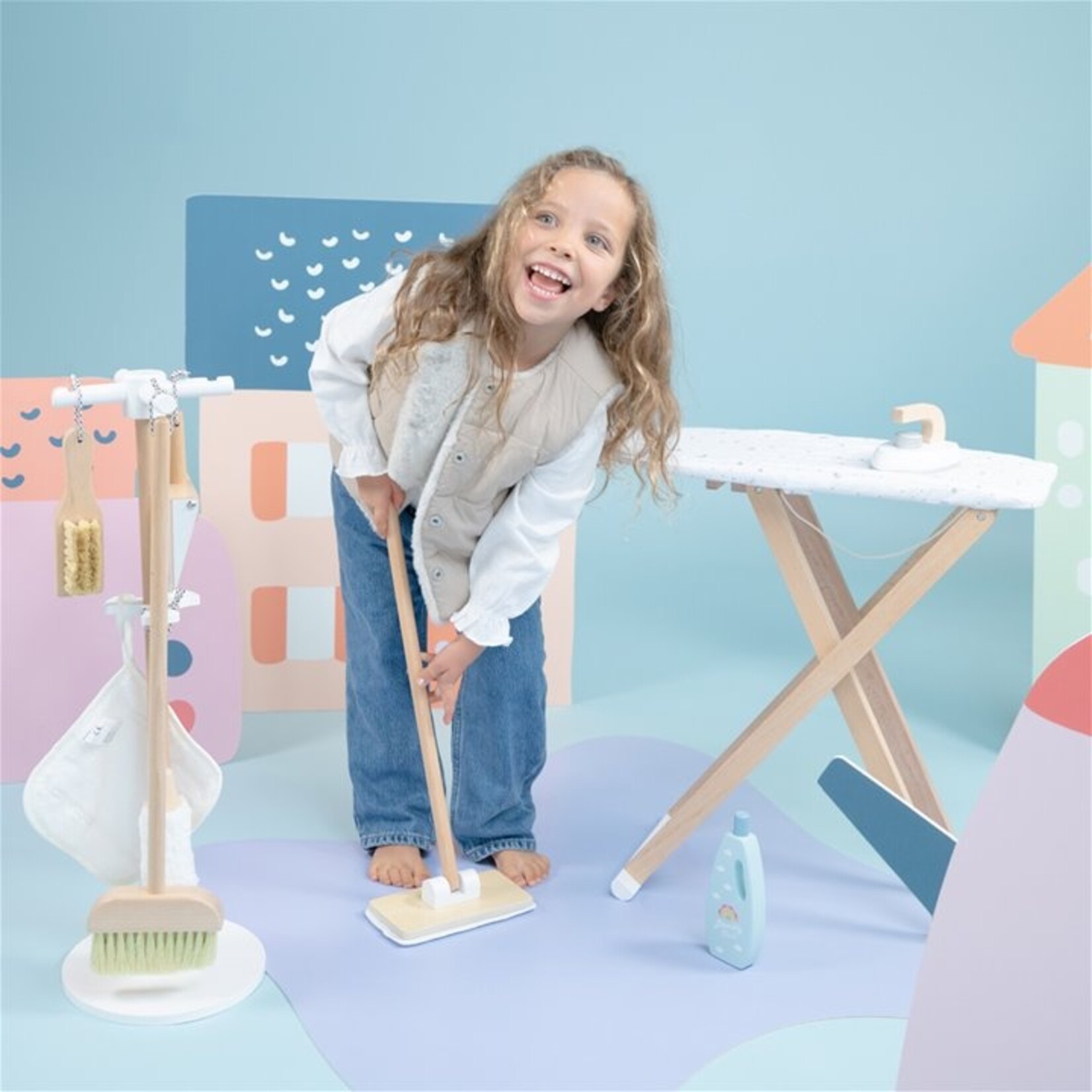 New Classic Toys Houten Speelschoonmaakset