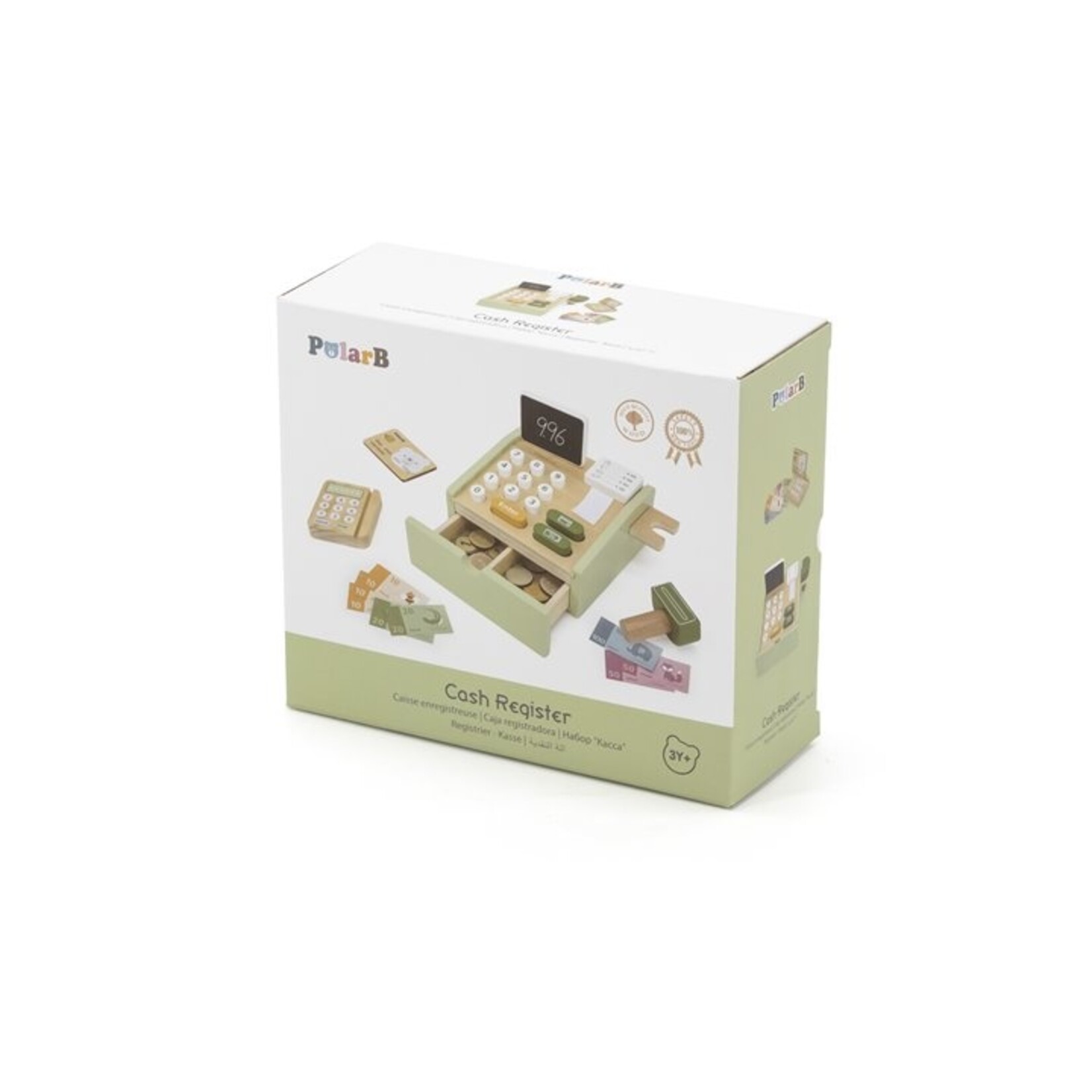 Woet  Houten kassa met accessoires