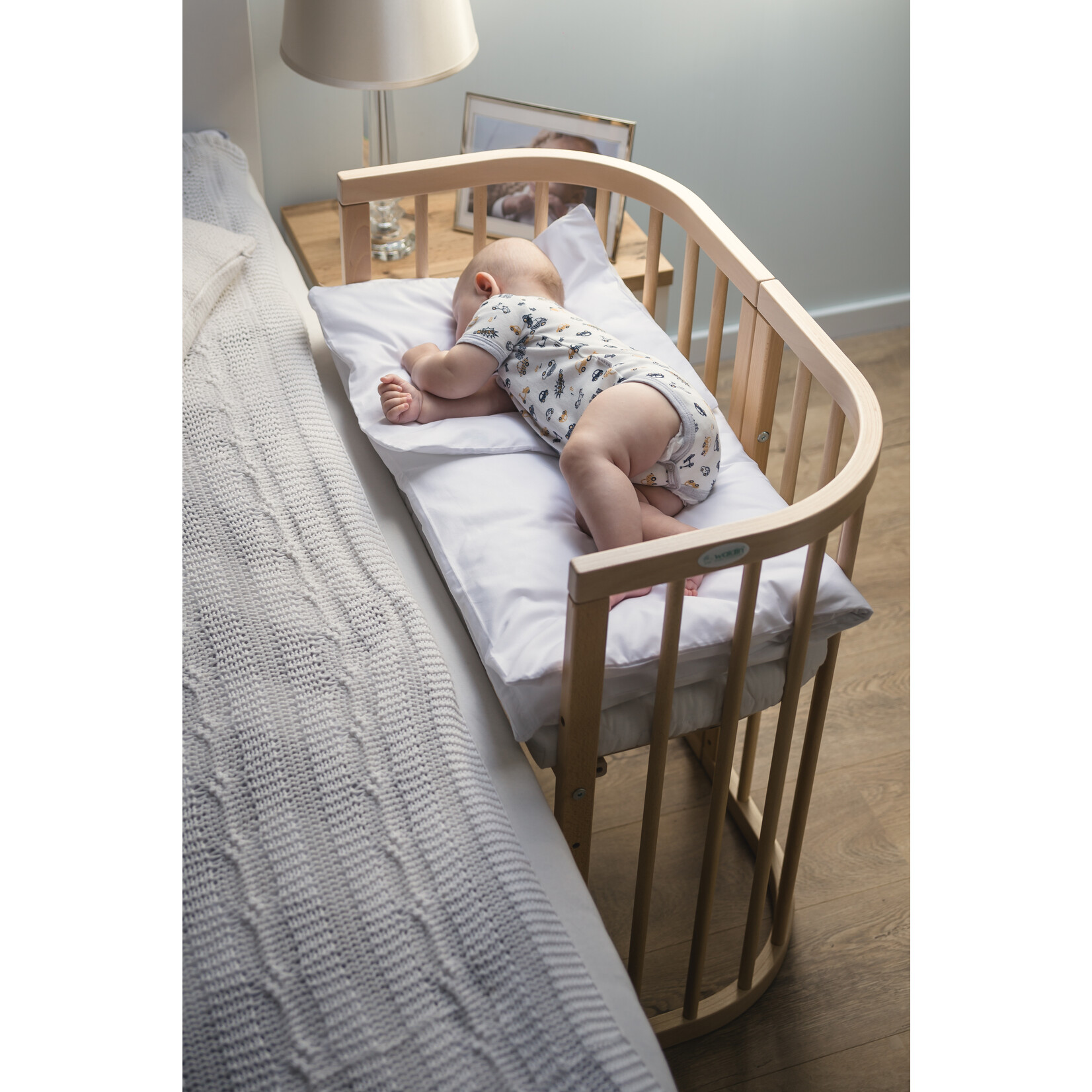 Waldin Hoeslaken voor 7 in 1 Bed - co-sleeper - 100% katoen