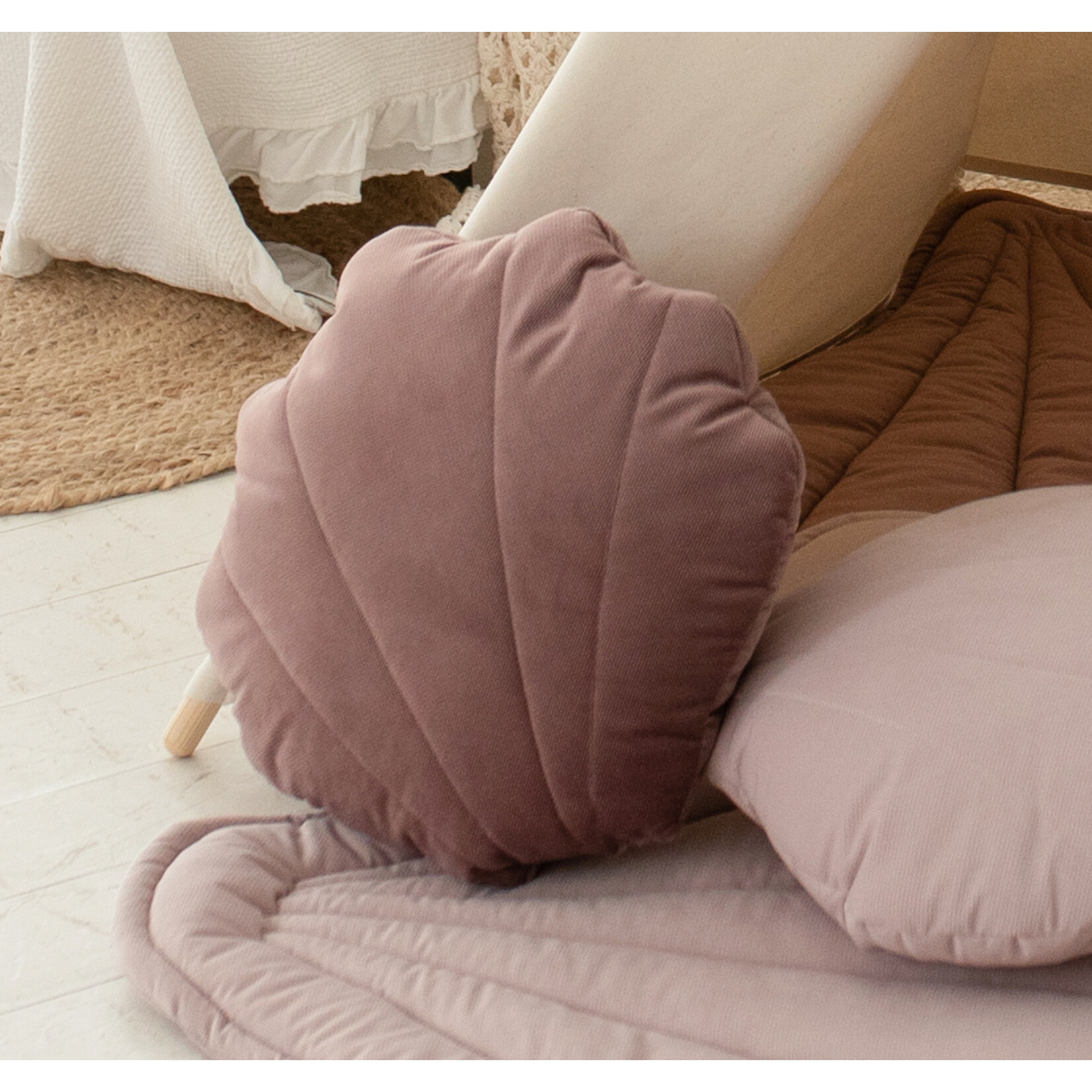 Cozy & Dozy Roze tipi speeltent Pink Mermaid met of zonder velvet schelpmat