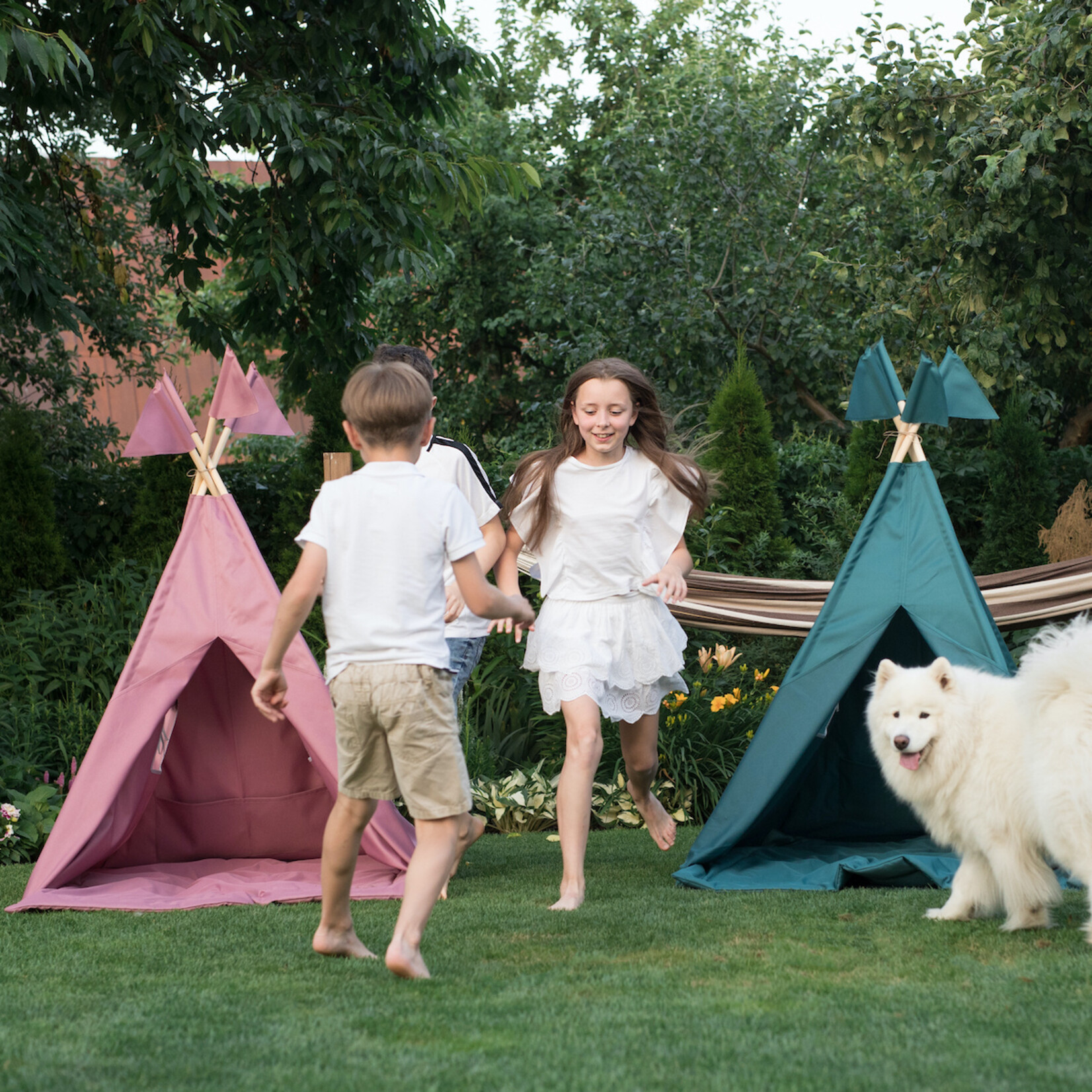 Cozy & Dozy Outdoor tipi speeltent - Navy Blauw - voor binnen en buiten