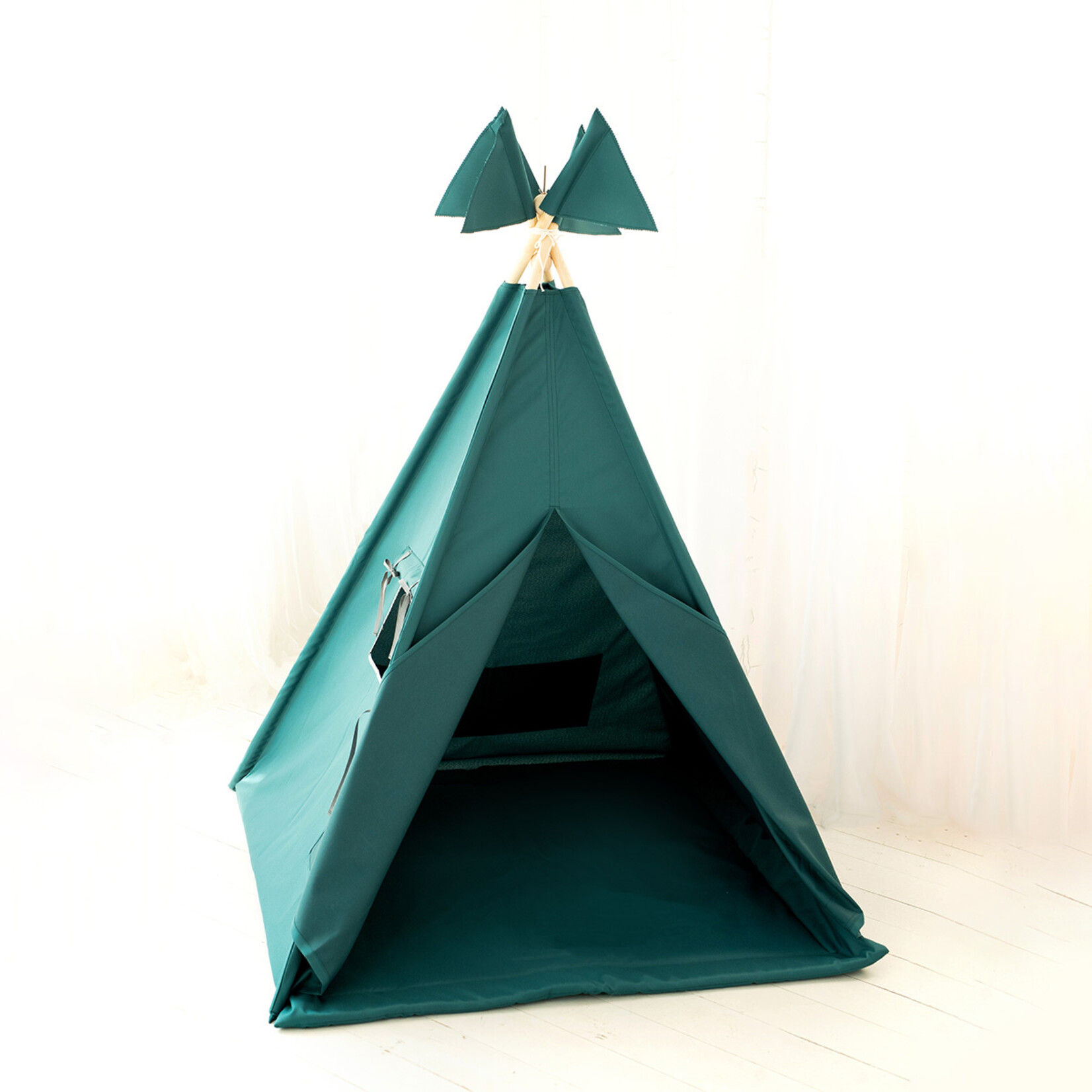 Cozy & Dozy Outdoor tipi speeltent - Pine - groen - voor binnen en buiten