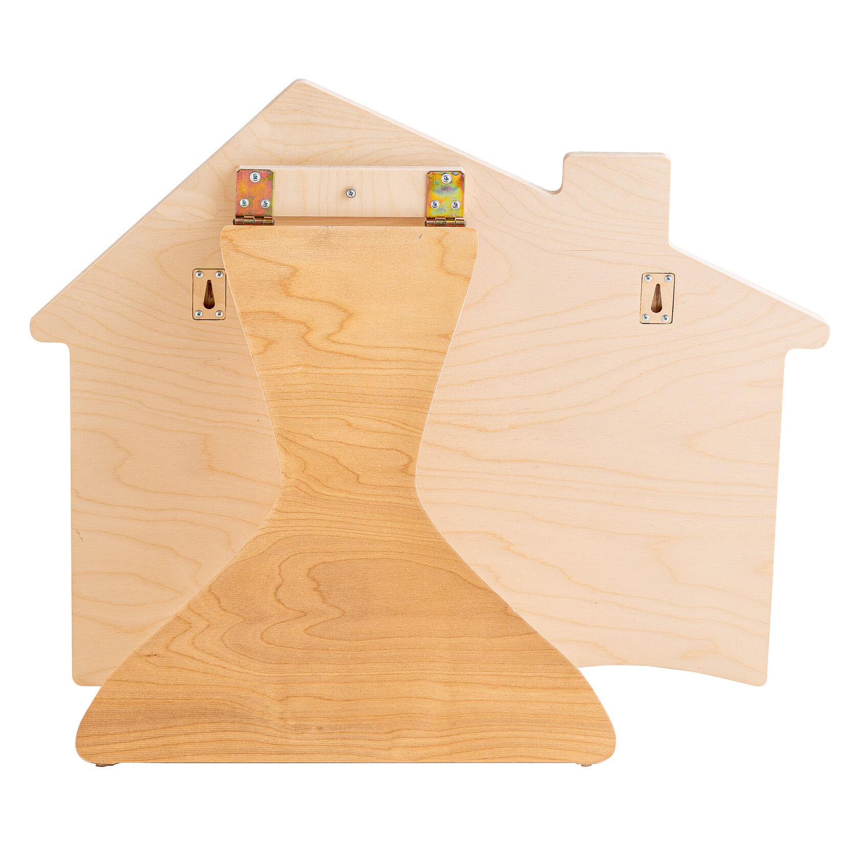 FOXY family Sensorisch Bord - Huisje Wit - met standaard of voor wandmontage