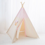 Cozy & Dozy Tipi tent - Roze met pompons