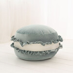 Cozy & Dozy Velvet poef/kussen - Macaron - Blauw