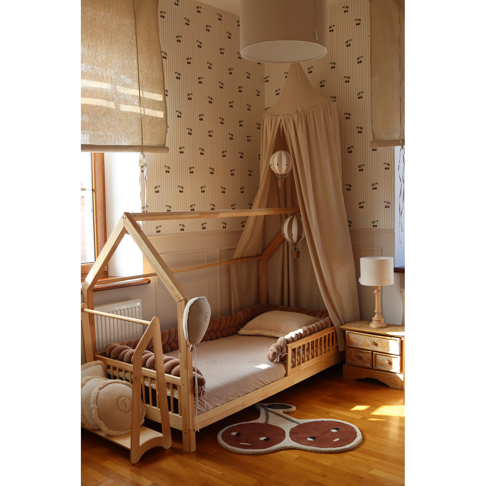 Luletto Houten Bedhuis Pioli - naturel 200x90 cm/190x90cm/160x80cm