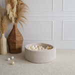 moje. Ballenbad - Rib Velvet - 90x30cm - Créme