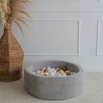 moje. Ballenbad - Rib Velvet - 90x30cm - Grey