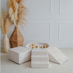 moje. Speelset 3 elementen + Rib Ballenbad 90x30  - Créme incl. 200 ballen