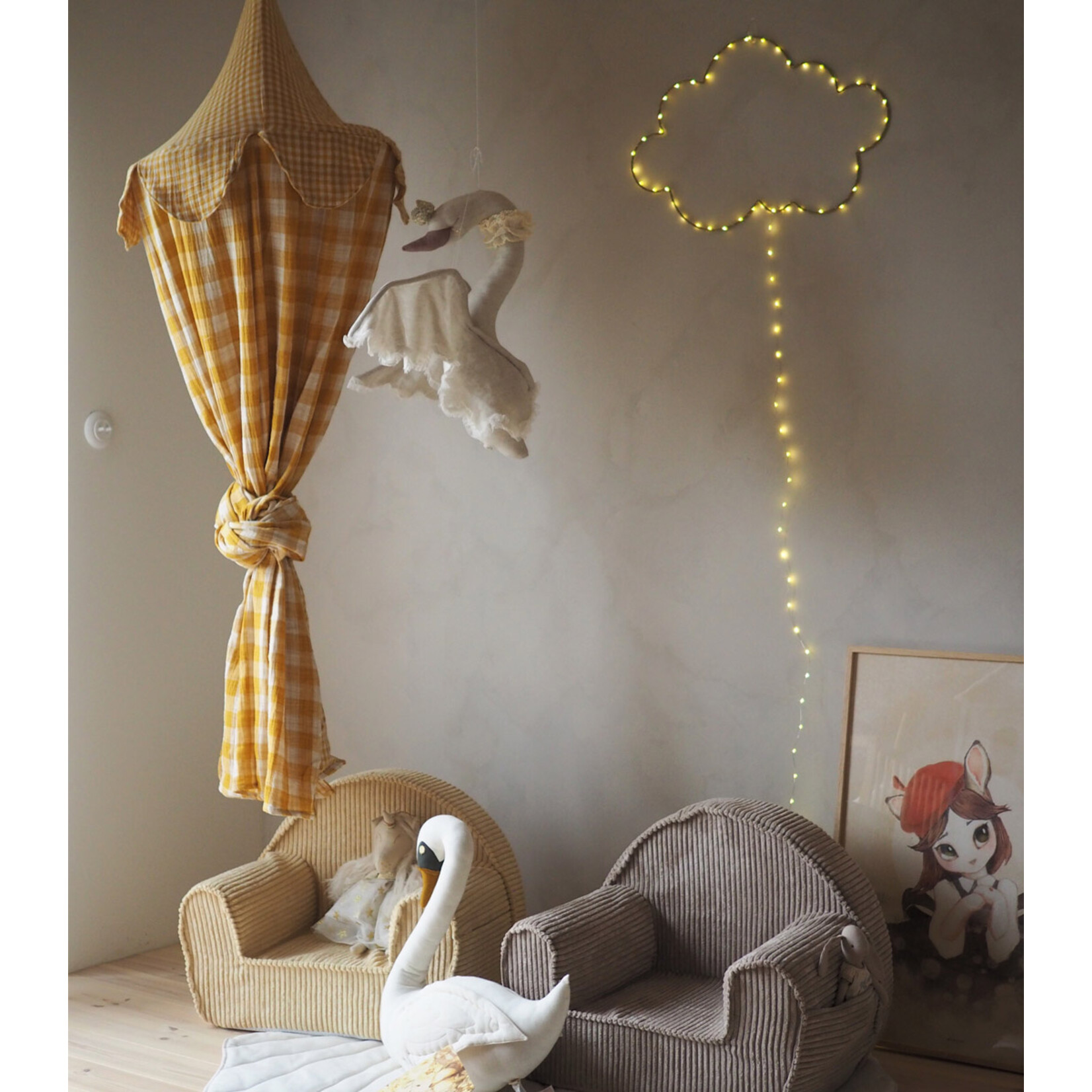 MuzPony Rib Kinderfauteuil - Brown Sugar