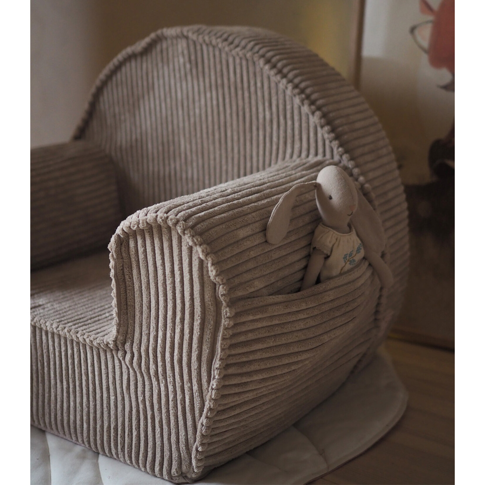 MuzPony Rib Kinderfauteuil - Brown Sugar