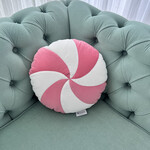 Cozy & Dozy Ronde kussen Candy – Koraal