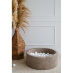 moje. Ballenbad - Rib Velvet - 90x30cm - Beige