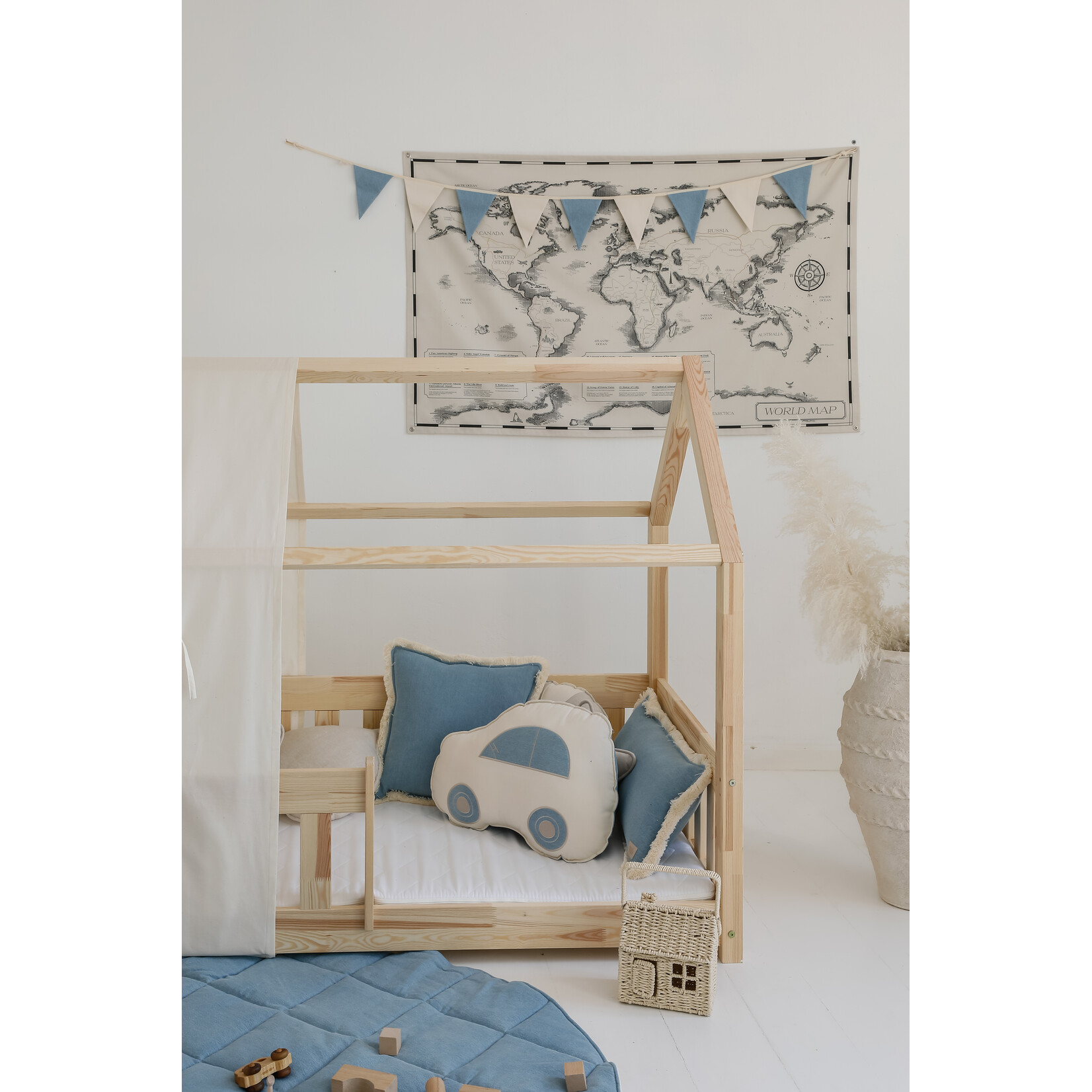 MOI MILI Katoenen tent voor bedhuis – ecru