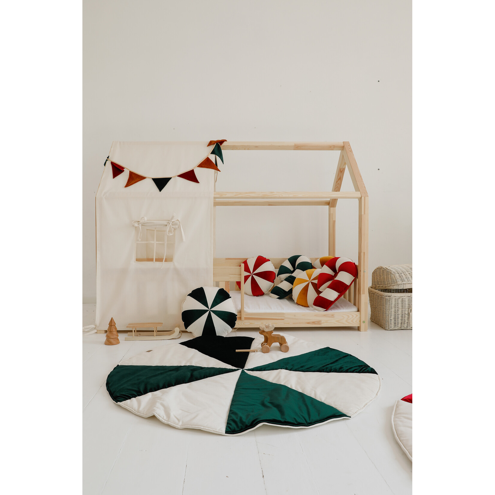 MOI MILI Katoenen tent voor bedhuis – ecru