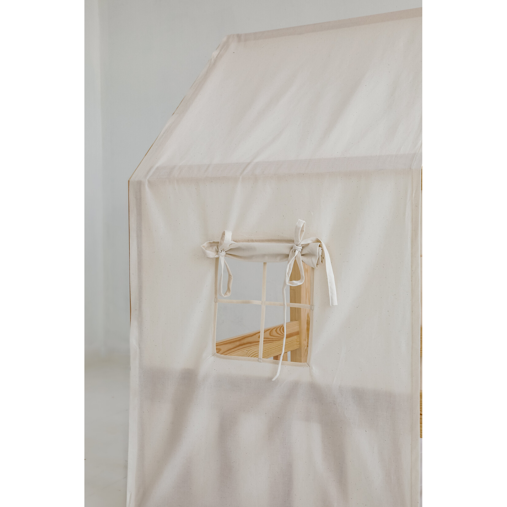 MOI MILI Katoenen tent voor bedhuis – ecru