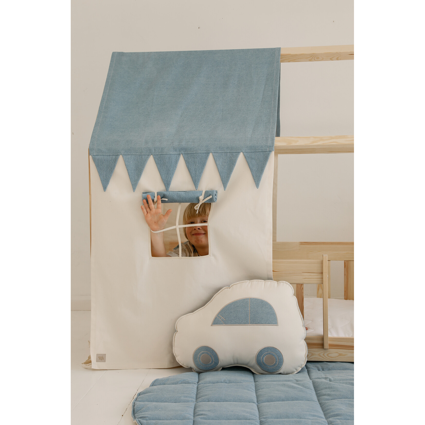 MOI MILI Katoenen tent voor bedhuis – Jeans