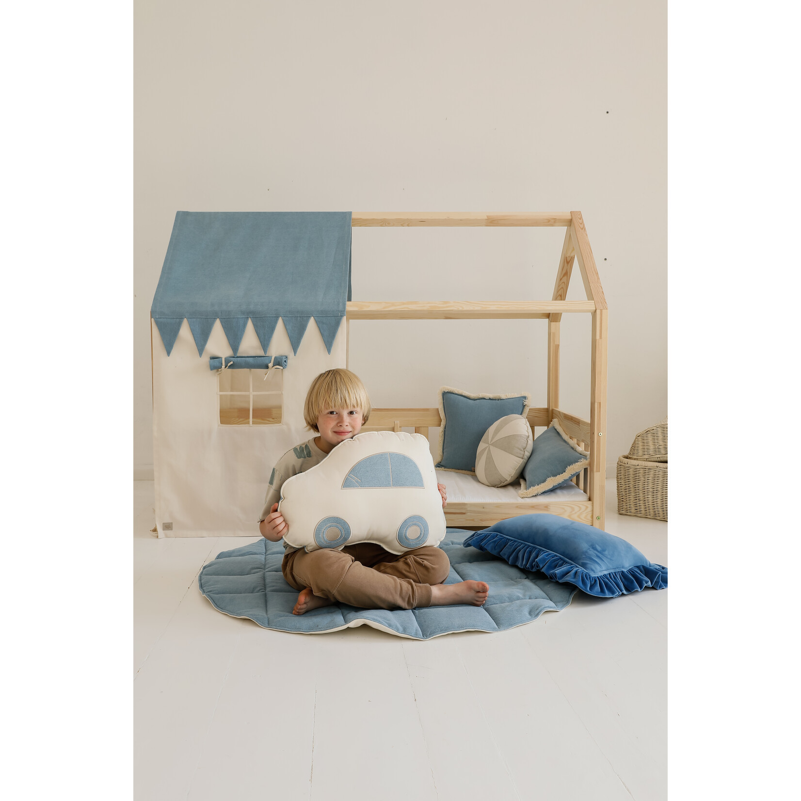 MOI MILI Katoenen tent voor bedhuis – Jeans