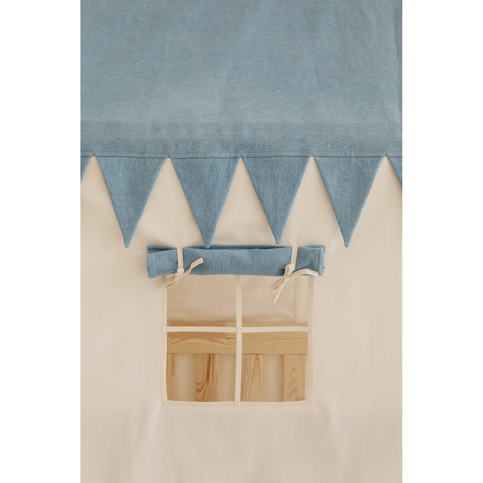 MOI MILI Katoenen tent voor bedhuis – Jeans