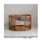 Waldin Multifunctioneel  OVAAL 7 in 1 Babybed  incl. matras - Vintage