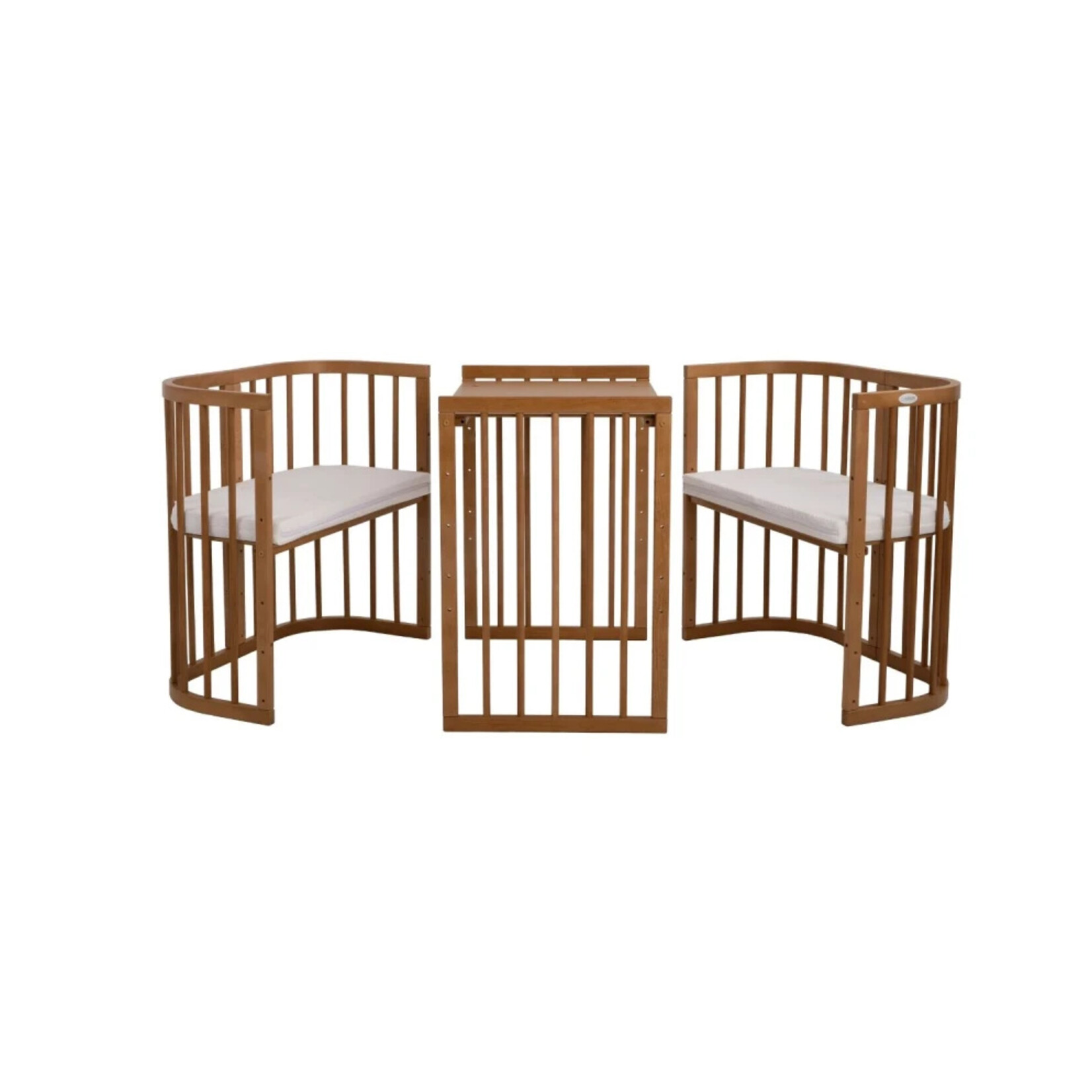 Waldin Multifunctioneel 7 in 1 Babybed / peuterbed Vintage incl. matras