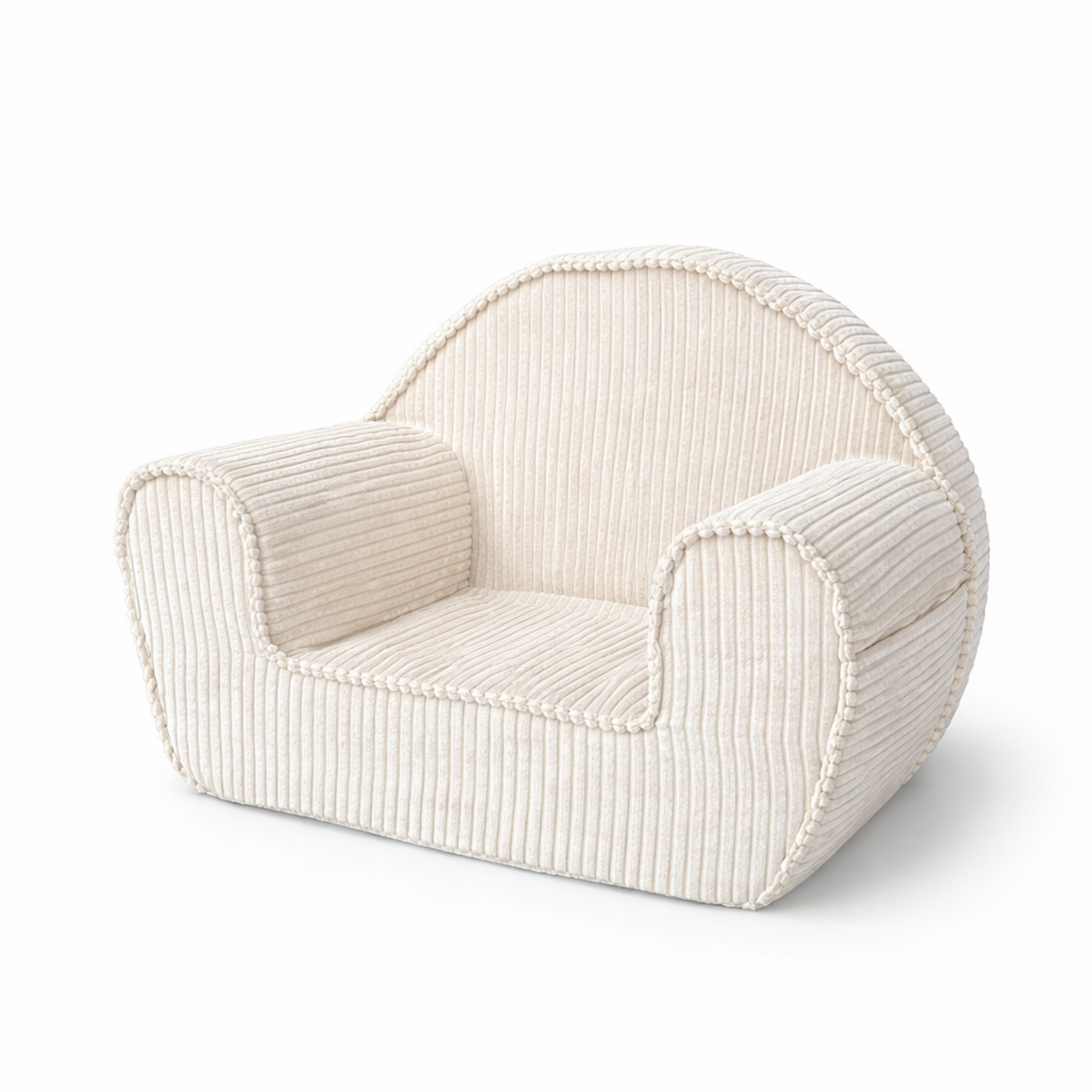 MuzPony Rib Kinderfauteuil -Ecru