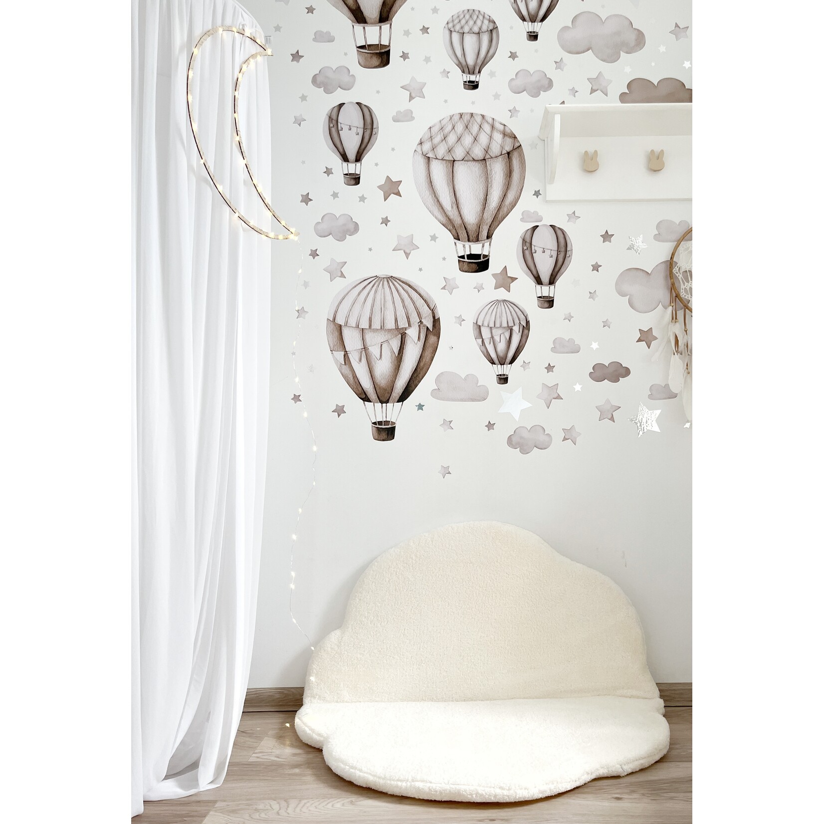 moje. Zachte Cloud Speelmat - Teddy Wit