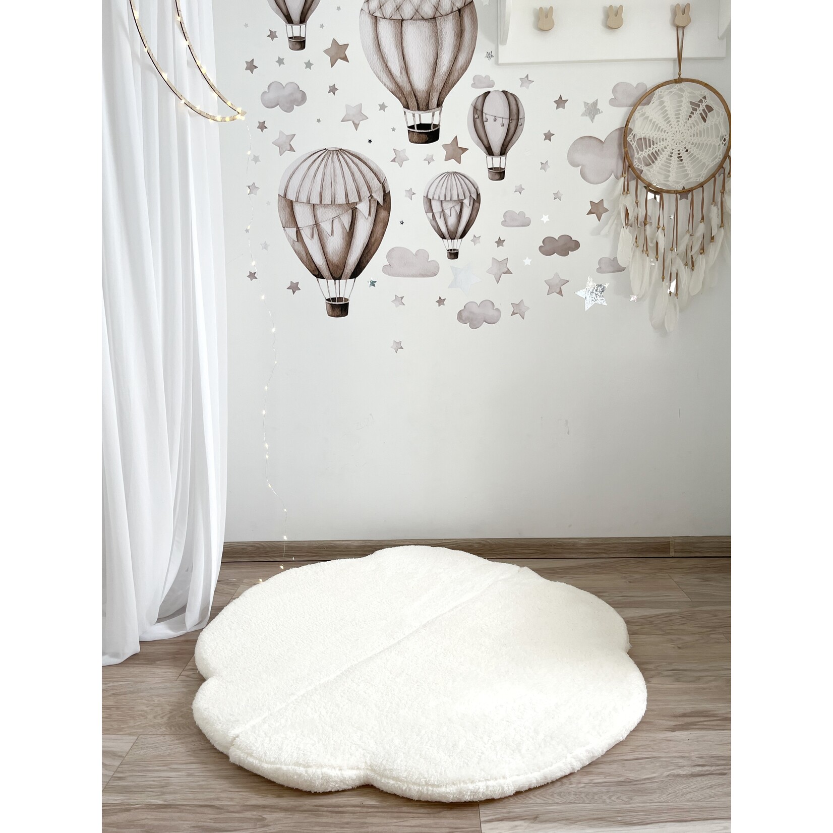 moje. Zachte Cloud Speelmat - Teddy Wit