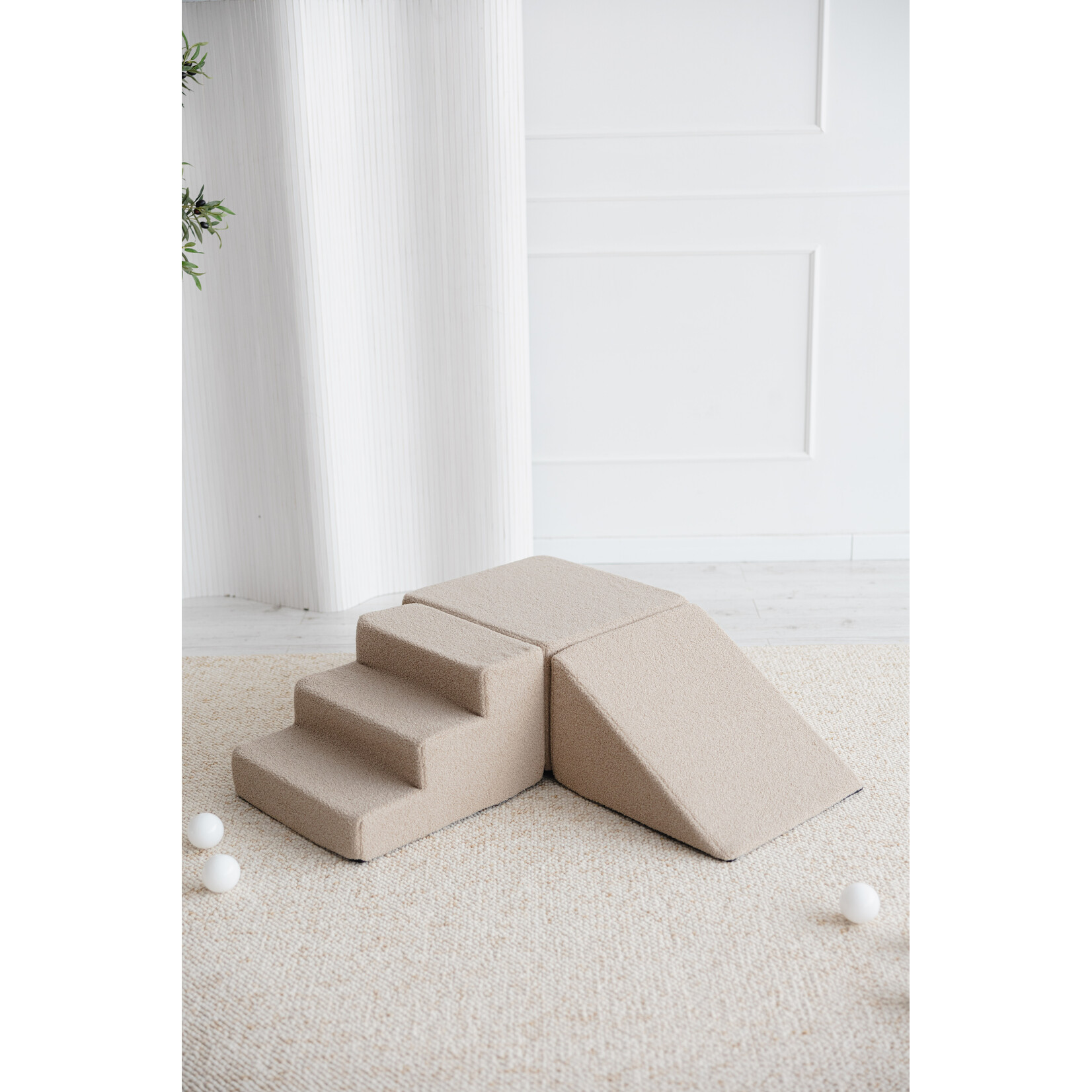 moje. Speelset 3 elementen - Bouclé - Beige