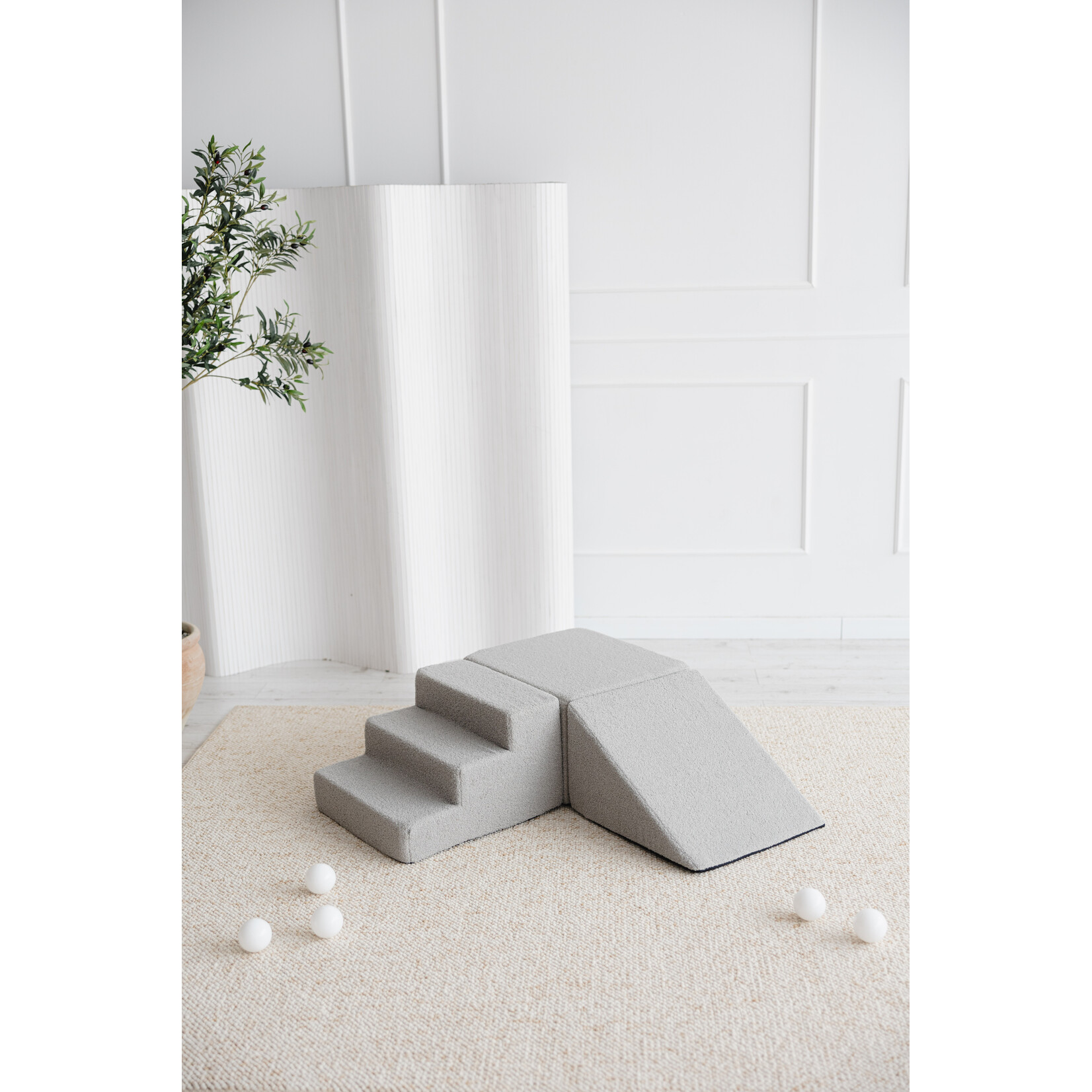 moje. Speelset 3 elementen - Bouclé - Grey