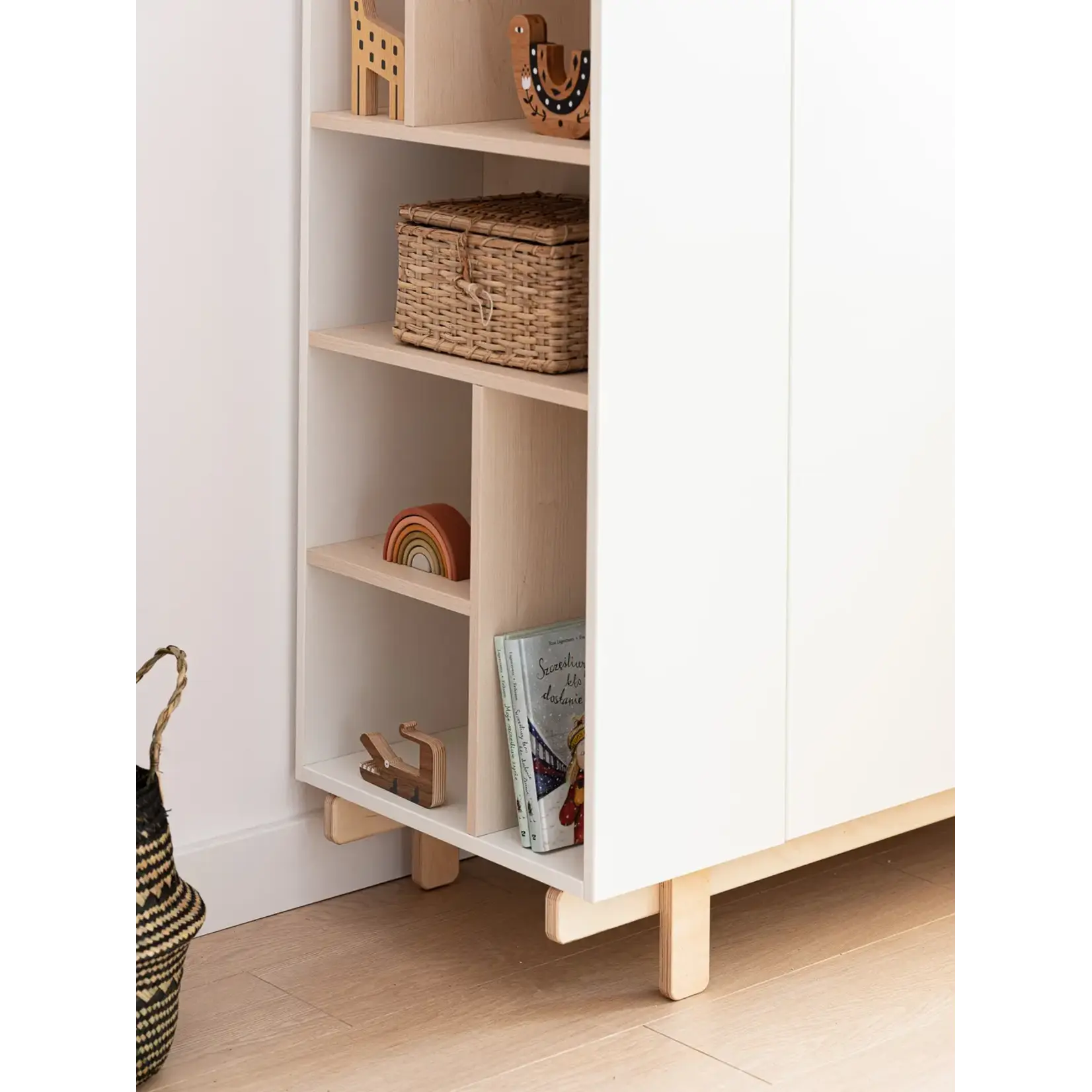 WoodLuck Kledingkast Basic Wood Luck - White