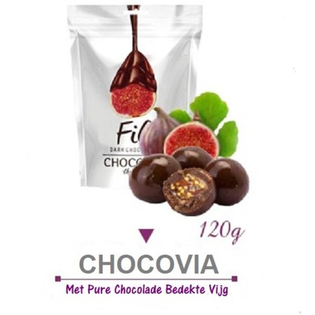 Chocovia Bitter Çikolata Kaplı Kurutulmuş İncir 120g