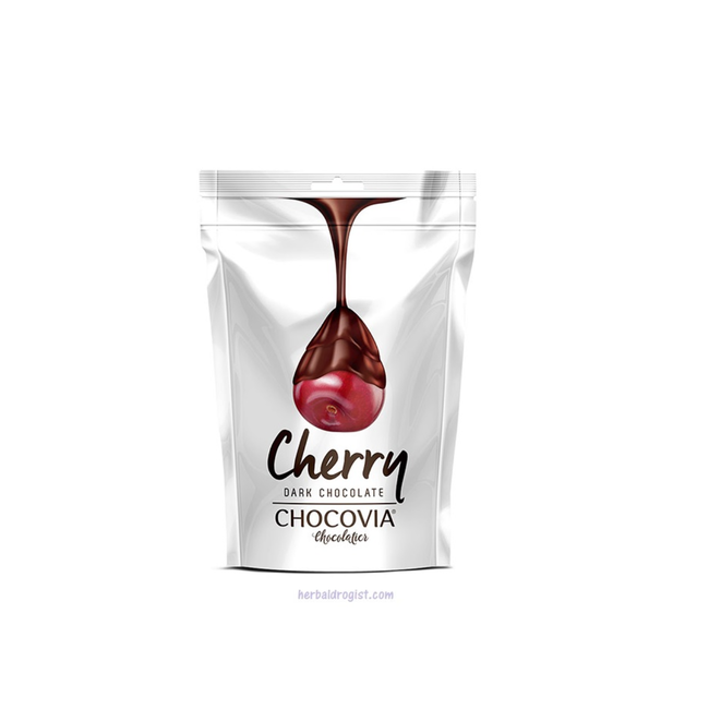 Chocovia  Chocovia Kersen met pure chocolade 120g