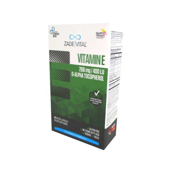 Zade Vital Zade Vital E Vitamini 266mg 30 Yumuşak Kapsül