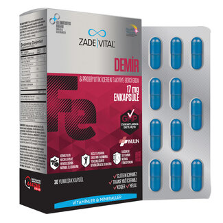 Zade Vital Zade Vital Iron (IJzer) 30 Capsules