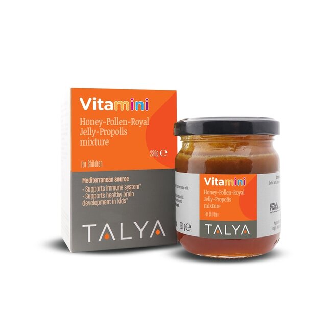 TALYA VitaMini mix Honing, Bijenpollen, Royal Jelly & Propolis 230g