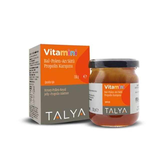TALYA VİTAmini Bal-Polen-Arı Sütü-Propolis Karışımı 230gr (Çocuklar İçin)