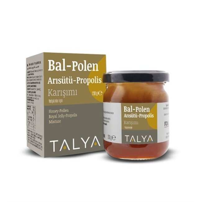 TALYA Talya Honing, Bijenpollen, Royal Jelly & Propolis 230g