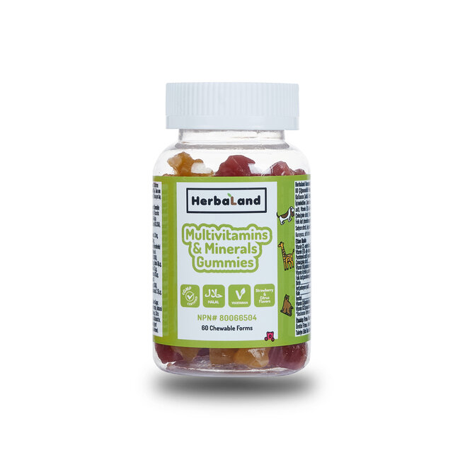 Herbaland Multivitamin & Mineralen voor kinderen 60 Gummies