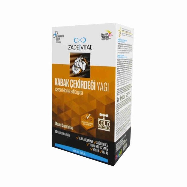 Zade Vital Koudgeperste pompoenpitolie 60 capsules