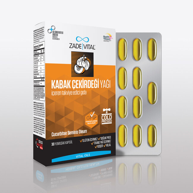 Zade Vital Koudgeperste pompoenpitolie 60 capsules