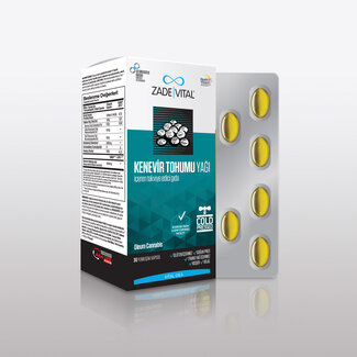 Zade Vital Huile de Graines de Chanvre 30 Capsules