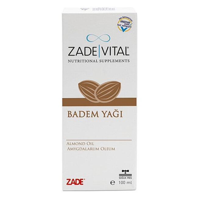 Zade Vital Badem Yağı Soğuk Sıkım 100 ml