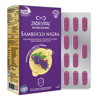 Zade Vital Zade Vital Sambucus Nigra, vitamine C en zink 15 Capsules