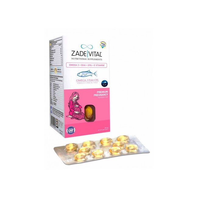 Zade Vital Zade Vital Omega 3 Visolie 900 mg 50 capsules (voor zwangere vrouwen)