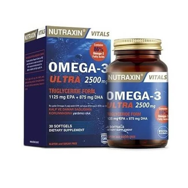 Nutraxin   Omega-3 Ultra 2500 mg - 30 Kapsül